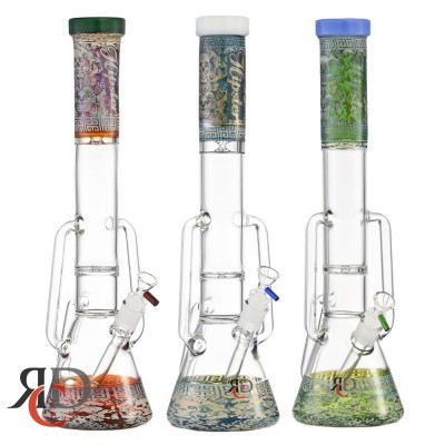 WATER PIPE HIPSTER IMPERIAL FOREST WITH HANDLES WP4053 1CT